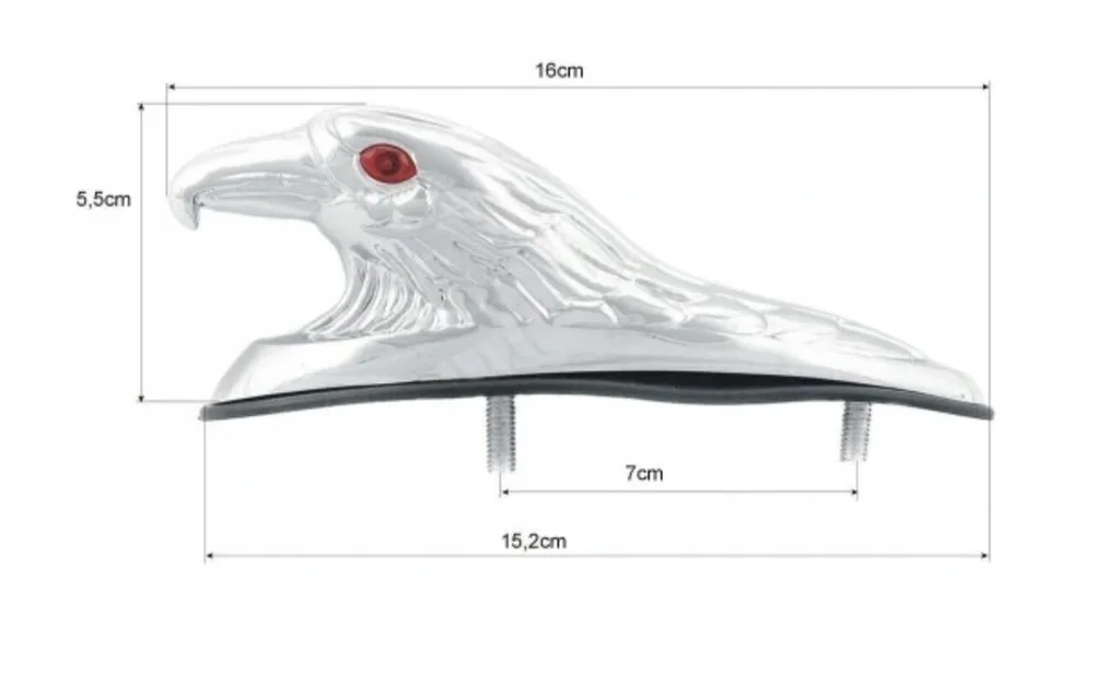 Металлический орёл на крыло мотоцикла — основное фото