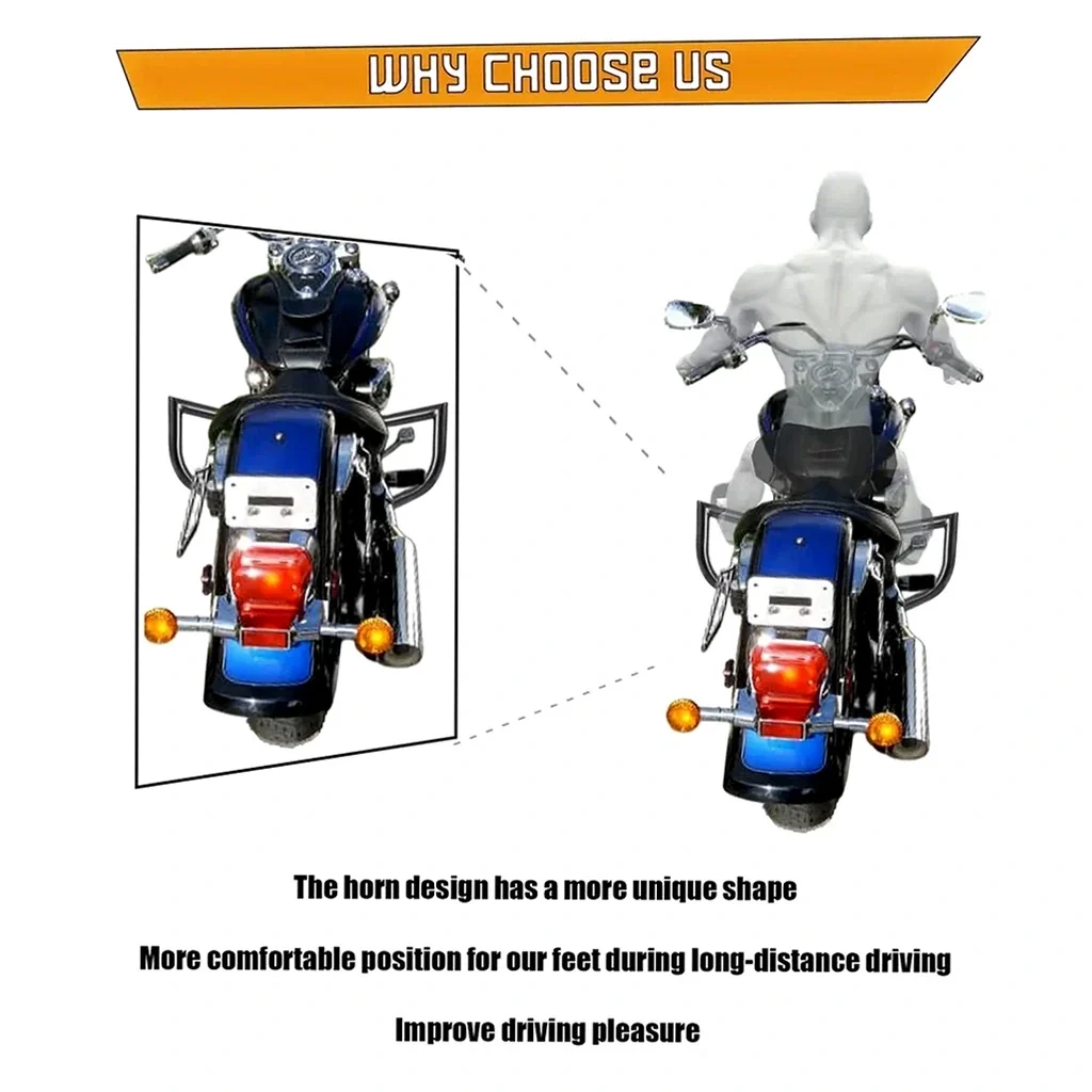 Защитные дуги для Suzuki VL 400 и VL 800 — фото 3