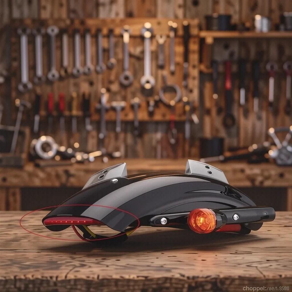 Стоп-сигнал Harley-Davidson Sportster «Череп» — основное фото
