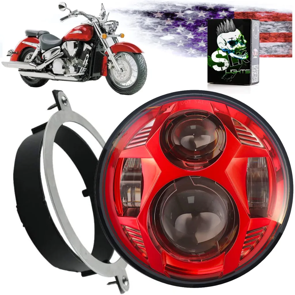 Пластиковая фара для Honda VTX и моделей Shadow — детальный ракурс