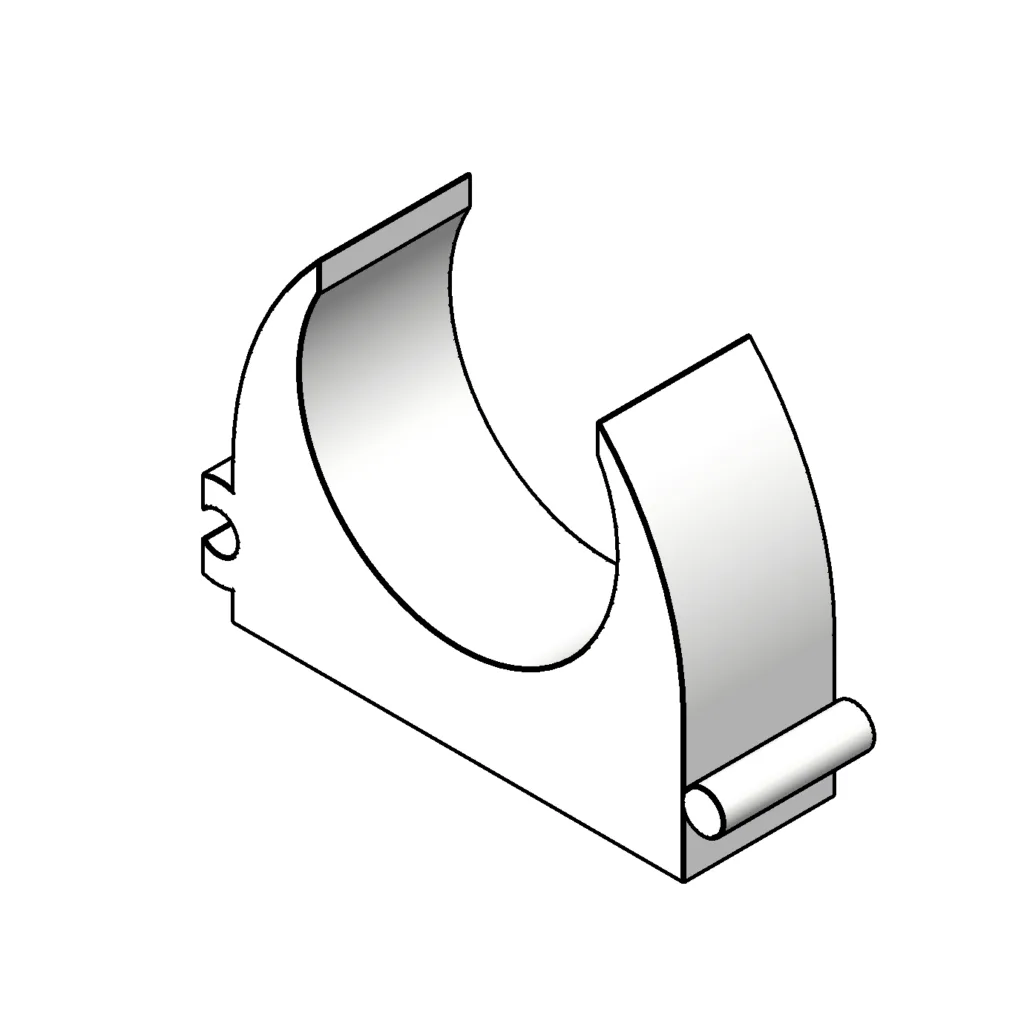 Хомут на перо мотоцикла — фото 3