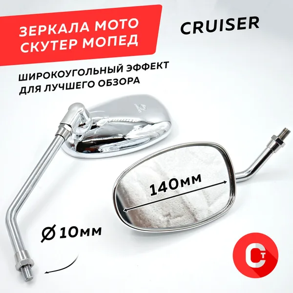 Зеркала заднего вида Strely — детальный ракурс